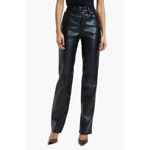 Good American Better Than Leather Faux Leather Good Icon Pants Womens Size 10